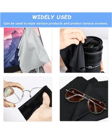 Microfiber Cleaning Cloths 20 Pack | CKANDAY Lint-Free Glasses & Electronics Cleaning | Multi-Colored in Vinyl Pouch - Buy Online on GoSupps.com