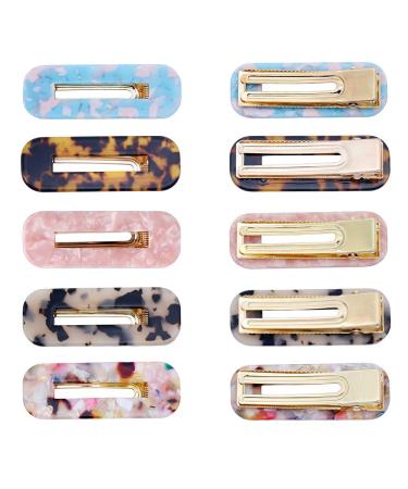 20 PCS Pearls Hair Clips - Geometric Acrylic Resin Barrettes for Women - Buy Online on GoSupps.com