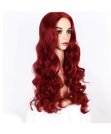 Buy Red Wavy Long Wig for Women - Synthetic 80s 70s 60s 50s Cosplay Hair | International Shipping - Buy Online on GoSupps.com