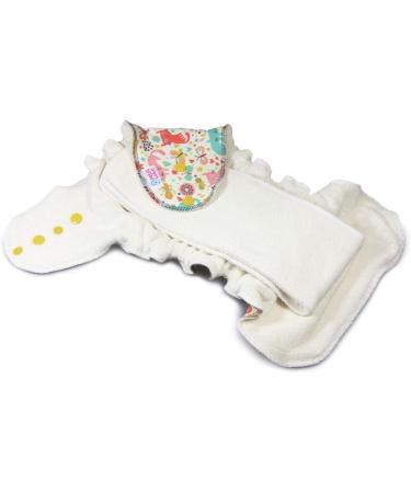 Petit Lulu One Size Bamboo Organic Cloth Nappy | Press Studs | Reusable & Polyester-Free | Rainforest Night - Buy Online on GoSupps.com