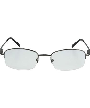 Buy Sightline 6002 Progressive Multi-Focus Reading Glasses - Lightweight Semi-Rimless Gunmetal - Magnification 1.50 | International Shipping Available - Buy Online on GoSupps.com