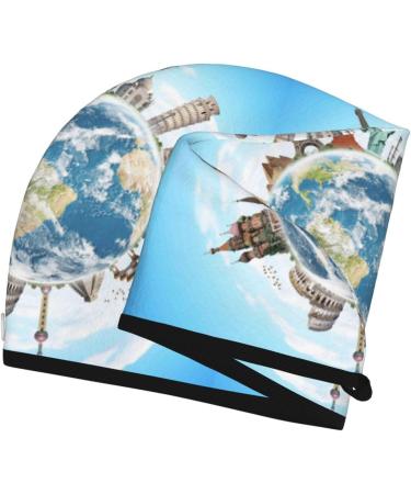 Hair Towel Wrap - Quick-Dry Turban for Travel | Ultimate Hair Drying Towel with Button - Buy Online on GoSupps.com