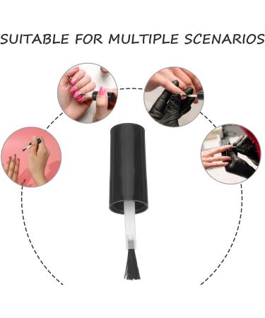 Beaupretty 20 Pieces Nail Polish Bottle Caps Nail Gel Bottle Caps Nail Polish Replacement Bristle Brush Nail Gel Bottle Cap with Brush(Black) - Buy Online on GoSupps.com