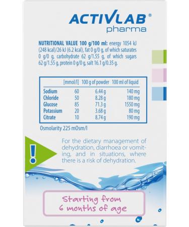 Activlab Electrovit Baby Pure - Tasteless Electrolyte Solution for Infants (10 Bags) | Supports Hydration During Vomiting & Diarrhea (6+ Months) - Buy Online on GoSupps.com