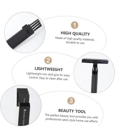 Doitool Bart Razor Set - Double Speed Manual Razor for Men | Premium Metal & ABS Hand Razing Tool (10.3x4cm) - Buy Online on GoSupps.com
