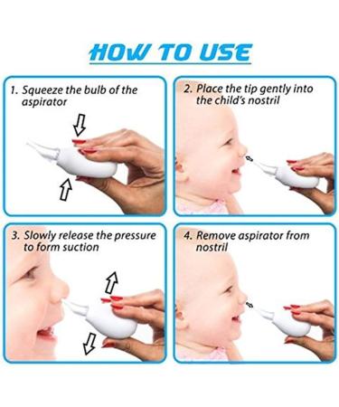 3pcs Premium Nasal Aspirator for Baby | Professional Infant Nose Cleaner | Food Grade & Reusable | Best for Congestion Relief - Buy Online on GoSupps.com