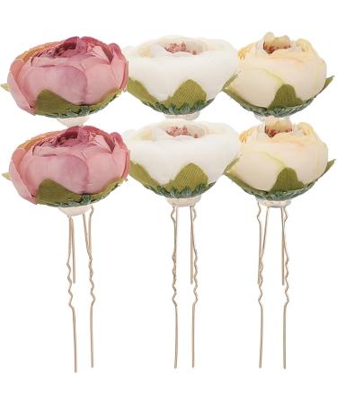 minkissy 9 Pairs Rose Hairpin Flower Hair Clips for Hair Barrettes for Women Bobby Pin Bridal Hair Accessories Hair Pin Hair Jewelry Prom Hair Accessories Hanfu Hair Stick Child Alloy - Buy Online on GoSupps.com