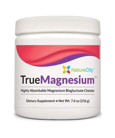 NatureCity TrueMagnesium Highly Absorbable Magnesium Bisglycinate Chelate 60 Servings