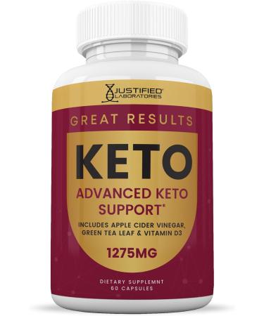 Justified Laboratories Great Results Keto ACV Pills 1275MG Formulated with Apple Cider Vinegar Keto Support Blend 60 Capsules (1 Bottle) 1 Count (Pack of 1) - Buy Online on GoSupps.com