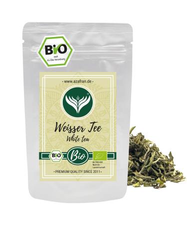 Azafran ORGANIC White Tea loose Pai Mu Tan China White Tea White Peony 250g - Buy Online on GoSupps.com