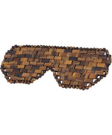 Natural Jadestein Eye Cushion - Anti-Wrinkle Sleep Aid & Fatigue Relief - 100% Natural Yellow Tiger Eye Stone for Face Contouring & Better Absorption - Buy Online on GoSupps.com