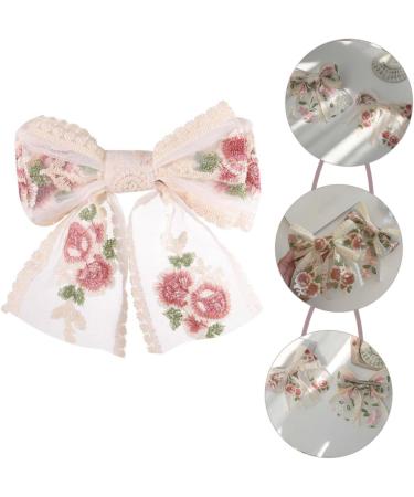 FRCOLOR Embroidered Butterfly Hair Clip Decorative Hair Clips Women's Hair Clips French Hair Clip Hair Clips for Bows Big Hair Bow Women Hair Clips Bride Bow Barrette Back Hair Bow Big Bow - Buy Online on GoSupps.com