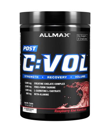 ALLMAX Nutrition - C:VOL - Professional-Grade Creatine + Taurine + L-Carnitine Complex Raspberry Kiwi Kamikaze 375 Gram (P30035)