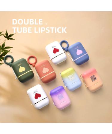 LAMUSELAND Matte Lipstick Makeup Set - 2Pc/Set Long Lasting Velvet Lip Stain & Gloss Primer Gift Kit for Girls - Waterproof & Non-stick Cup Formula (White) - Buy Online on GoSupps.com