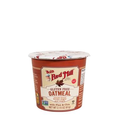 BOB'S RED MILL Gluten Free Oatmeal Cup Maple Brown Sugar Maple & brown Sugar 61 grams