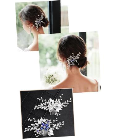 Housoutil Elegant Photo Props Hair Combs for Women Womens Hair Clips Rhinestone Barrettes Floral Hair Rhinestone Bobby Pins Flower Design Hair Comb Accessories Banquet Dress - Buy Online on GoSupps.com