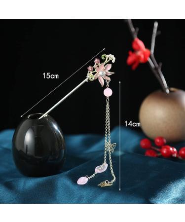 URFEDA Chinese Hair Stick Lotus Flower Hair Clips Shiny Metal Hair Sticks Rhinestone Hair Chopsticks Vintage Hair Stick Elegant Hair Sticks Fashion Hair Stick Hair Accessories for Women Girls - Buy Online on GoSupps.com
