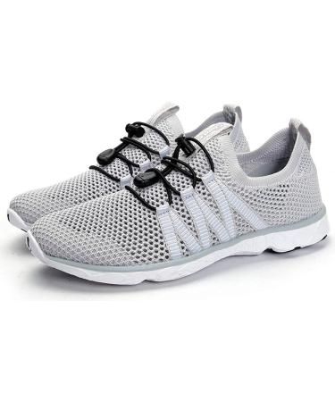 SUOKENI Women's Quick Drying Water Shoes - Size 9 Lightgray | Perfect for Beach & Water Sports - Buy Online on GoSupps.com