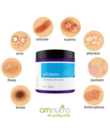Topical Probiotic Skin Cream - 4oz Jar for Eczema, Psoriasis, Acne & Nail Fungus Treatment | Moisturizing Probiotic Lotion with 13 Strains | Pure Aloe Vera Gel Infused - Buy Online on GoSupps.com