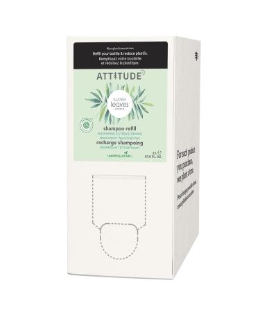 ATTITUDE Hair Shampoo, EWG Verified, Plant- and Mineral-Based, Vegan and Cruelty-free Beauty Products, Nourishing, Grapeseed Oil and Olive Leaves, Bulk Refill, 67.62 Fl Oz - Buy Online on GoSupps.com