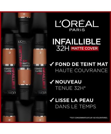 L'Or al Paris - Waterproof High Coverage Matte Foundation - Long Lasting - Lightweight & Mattifying - SPF 25 - Infallible 32H - Buy Online on GoSupps.com