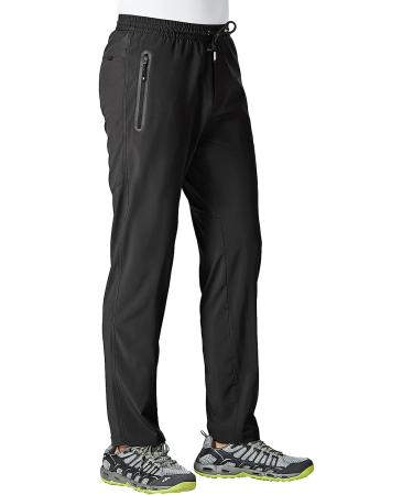 Rdruko Men's Lightweight Breathable Quick Dry Outdoor Sports Pants - Black, X-Large - Buy Online on GoSupps.com