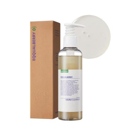 pH Balanced Sauna Facial Cleanser 6.76 Fl. Oz. 200ml | Low pH Face Wash with Green Tea Refreshing & Moisturizing finish Gentle Gel Cleaning Korean Skincare - EWG Green