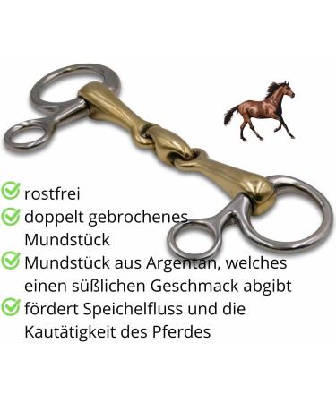 Buy AMKA Baucher Bit Double Broken Argentan 16mm | Premium Quality Baucher Bridle for Elegant Equine Performance - Buy Online on GoSupps.com