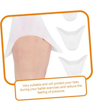 2 Pairs White Heel Protectors Pillow for High Heels | Dance Mat Sebs Heel Pads Toe Covers | Women's Pointed Shoes Toe Protectors - Buy Online on GoSupps.com