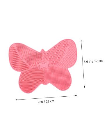 Buy Silicone Scrub Pad for Makeup Cleaning | Beauty Tool & Cosmetic Brush Cleaner - 23x17cm Pink - Buy Online on GoSupps.com