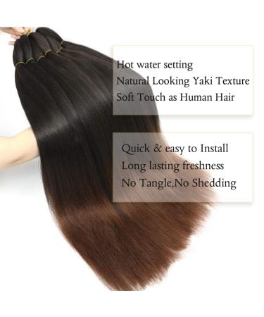 Shop Easy Braid Antiensy Braiding Hair | Itch-Free Synthetic Fiber Crochet Extensions - 6 Pack Yaki Texture 40cm | 1B/30# - Buy Online on GoSupps.com