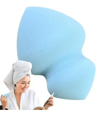 Teksome Makeup Sponges For Blending | Gyro Shape Beauty Sponge Makeup Blender | Professional Streak Application Blender Sponge For Foundation Liquid Cream And Powder Gyro Beauty Egg 28*40*60 Blue - Buy Online on GoSupps.com