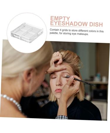 DOITOOL 40 Pcs Boxes Eye Shadow Box Highlighter Empty Makeup Palette Empty Eyeshadow Pallets Make up Sample 6x6cmx4pcs Transparentx4pcs - Buy Online on GoSupps.com