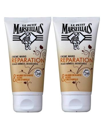 Le Petit Marseillais repairing hand cream for stressed and dry skin 75 ml 2 pieces - Buy Online on GoSupps.com