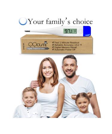 QQcute Digital Body Thermometer - Fast and Accurate Clinical Thermometer for Newborns to Adults - Buy Online on GoSupps.com
