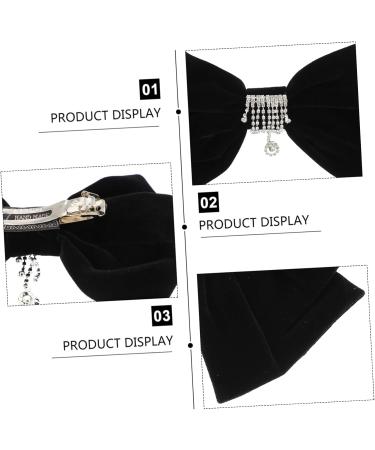 Beaupretty Hair Pin hairpin rhinestone hair wedding hair hair barrettes Big Bow Hair Barrettes hair bowknot bow women hair bow Autumn And Winter claw Hair Clip - Buy Online on GoSupps.com