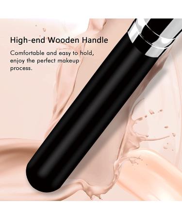 Raffaello Flat Top Kabuki Foundation Brush - Premium Makeup Tool for Liquid, Cream, and Powder - Buffing, Blending, Flawless Face Application - Black - Buy Online on GoSupps.com