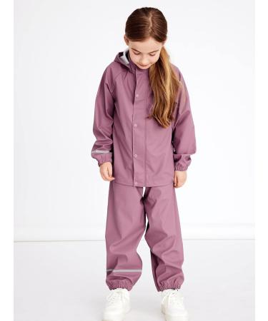Unisex Baby Rain Suit 18-24 Months - Wistful Mauve | NAME IT Nkndry Rain Set - Buy Online on GoSupps.com