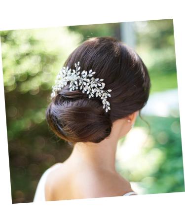 Housoutil Pearl Hair Clip Rhinestone Wedding Headpiece Mothers Headpiece Wedding Hair Pins Bridal Hair Comb Pearl Tiara Vintage Bridal Hair Clip Hair Accessories European and American Bride - Buy Online on GoSupps.com
