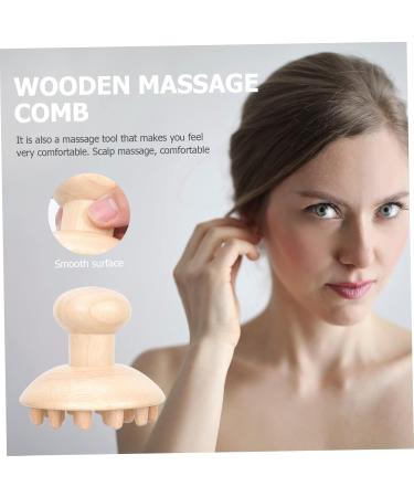 Partykindom Wooden Massage Comb for Kids - Natural Wood Head Massager & Stylist Comb - Buy Online on GoSupps.com