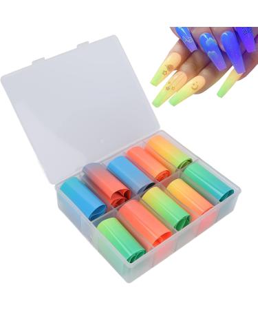 Manicure Transfer Sticker Bright Charming Removable Safe Nontoxic Nail Foil Transfer Sticker Luminous for Home DIY for Weddings - Buy Online on GoSupps.com