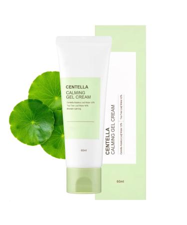 Centella Calming Gel Cream Face Moisturiser for Acne Prone Skin Sensitive Oily Dry Skin Face Moisturizer for Women with Tea Tree Oil Korean Skincare Korean Moisturiser (1 Piece)