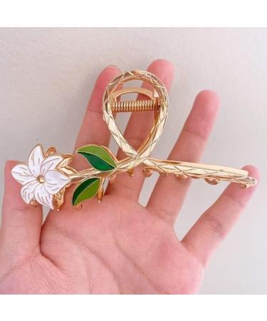 Hair Claw Clips Korean Women Hair Claw Gold Metal Hair Clips Flower Sweet Large Crab Shark Clip Barrette Hairpin Hair Accessories 4 (Color : 8) (Color : 3) (Color : 3 (Color : Gold) - Buy Online on GoSupps.com