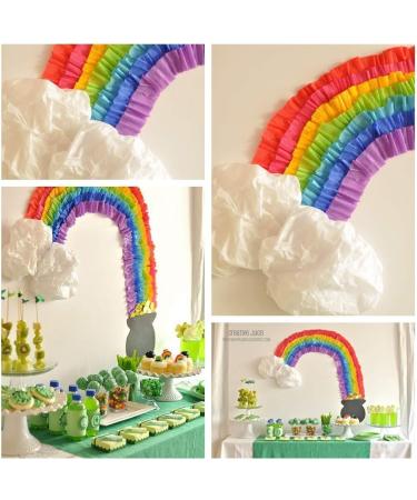 Supla 13 Rolls 355 Yard Party Streamers in Red Green Blue White Black Crepe Paper - Ideal for Birthday & Christmas Decorations - Buy Online on GoSupps.com