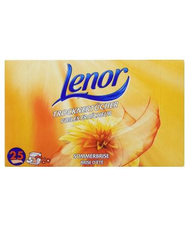 Lenor dryer sheets summer breeze pack of 5 (5 x 25 pieces)