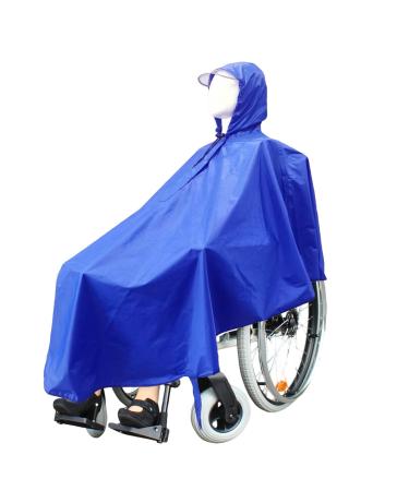 Wheelchair Raincoats Poncho for Mobility Scooter Hooded Rain Poncho for Men Women Adults Reusable