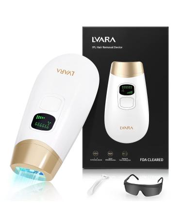 LVARA FDA Cleared IPL Hair Removal Device - Painless At-Home Laser Hair Remover for Women & Men - 999,999 Flashes for Facial, Bikini, Legs, & Armpits - Buy Online on GoSupps.com