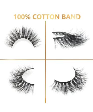 Buy 5 Pairs 18mm 3D Wispy Mink Lashes - Wholesale Fluffy Curled Eyelash Extensions Reusable & Cruelty-Free - Buy Online on GoSupps.com
