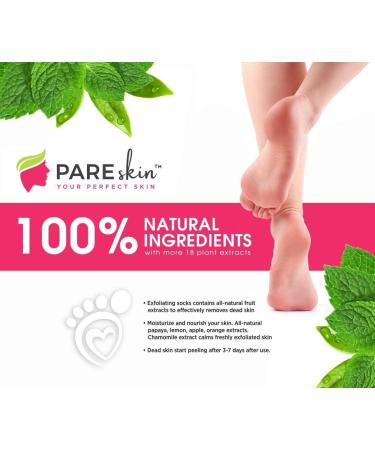 2 Pack Foot Peel Mask - Cracked Heels Repair for Dry Callus Dead Skin - Exfoliating Peel Remover for Baby Soft Feet - Buy Online on GoSupps.com