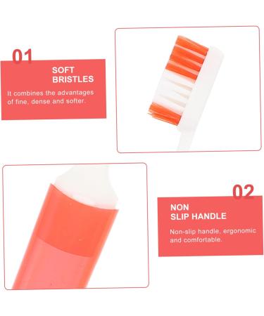 4-Pack Travel Toothbrushes for Kids & Adults - Lightweight Plastic Mouth Cleaning Brushes - Comfortable & Convenient for Household Use - Buy Online on GoSupps.com